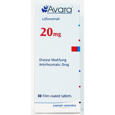 Avara 20 mg ( Leflunomide ) 30 film-coated tablets